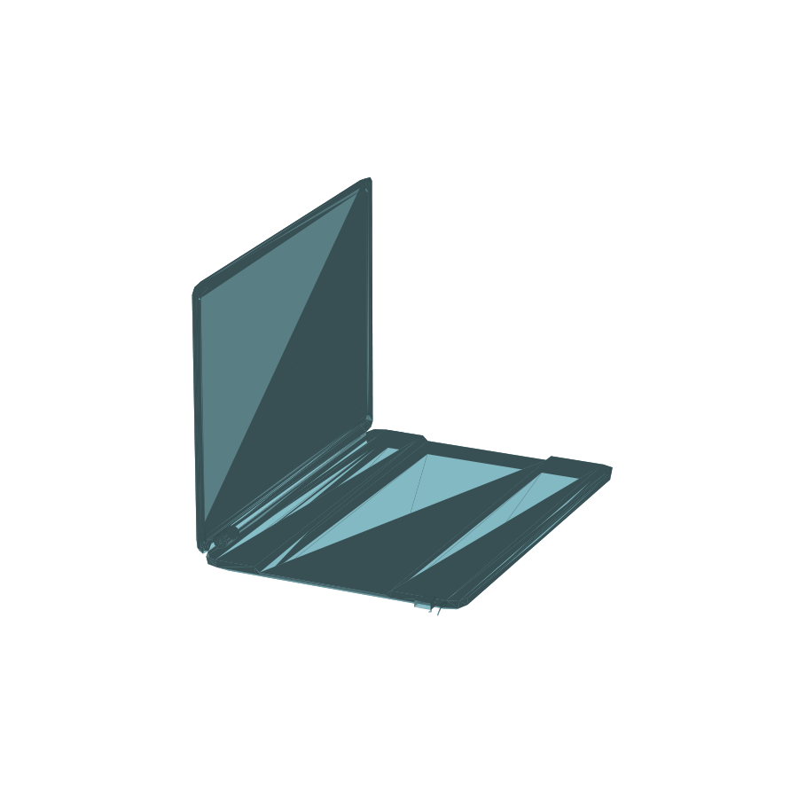 Compact laptop mesh