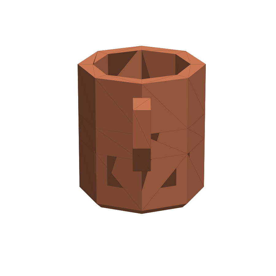 Compact mug mesh