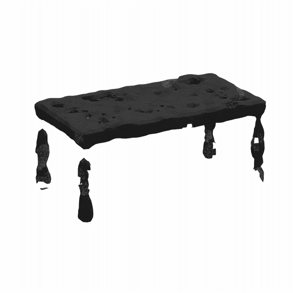 Table reconstructed by PSR
