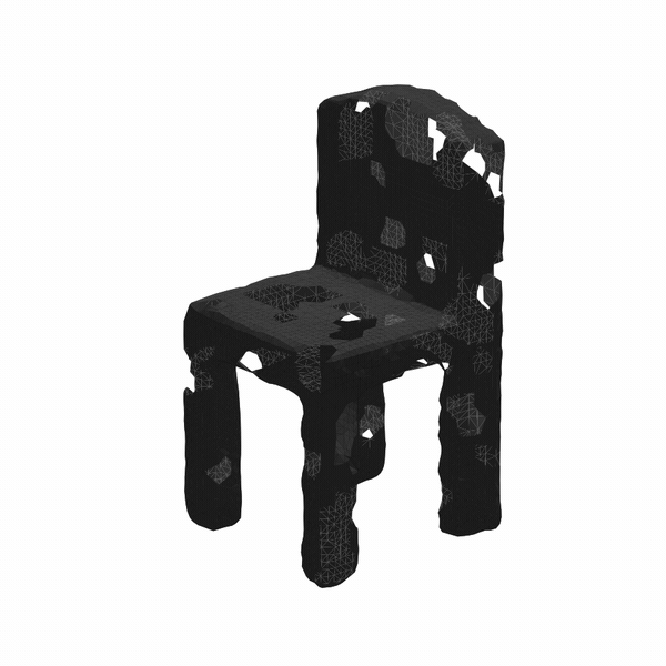 Chair reconstructed by PSR